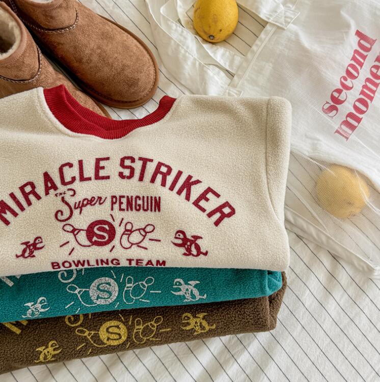 2024秋冬新品★子供服　長袖トップス★80cm〜130cm 3色