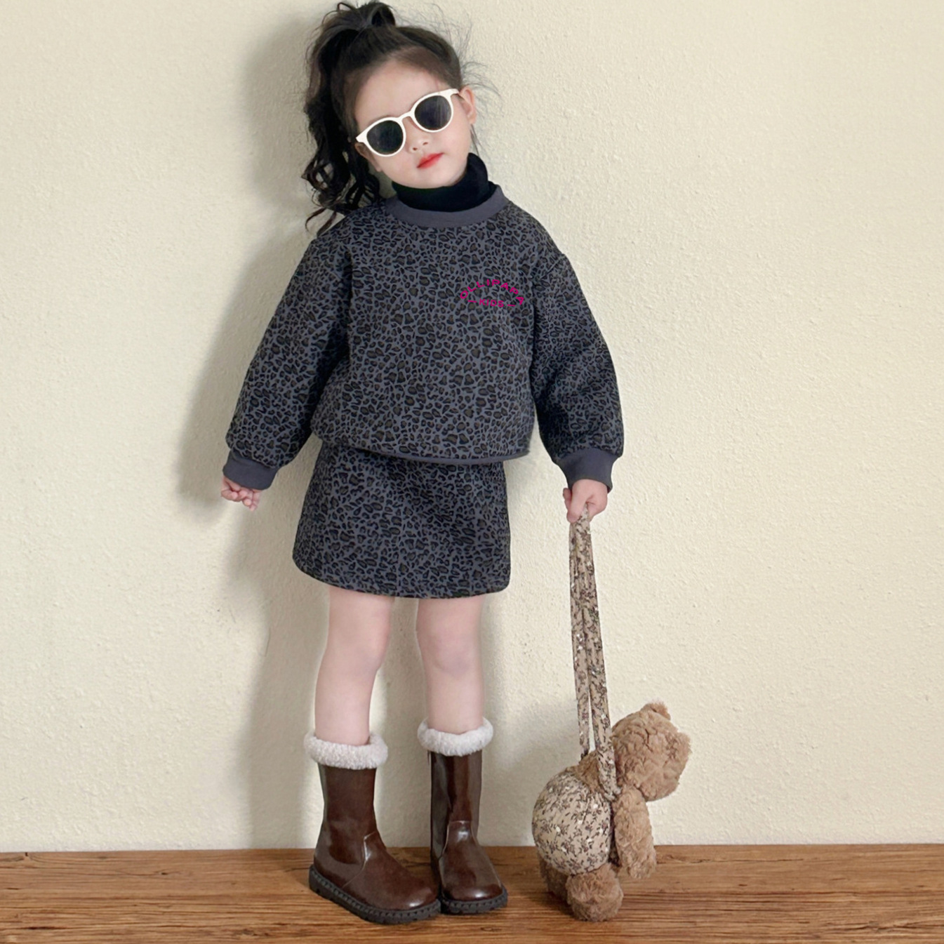 2024秋冬新品★子供服　セットアップ　裏起毛★90cm〜140cm