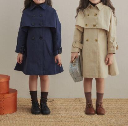 2024新品★子供服　コート+ベストワンピース　セットアップ★100〜160 2色