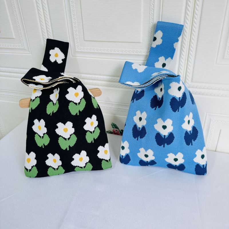 「2024」バッグ★手提げバッグ★ハンドバッグ★ニットバッグ★花柄★5色