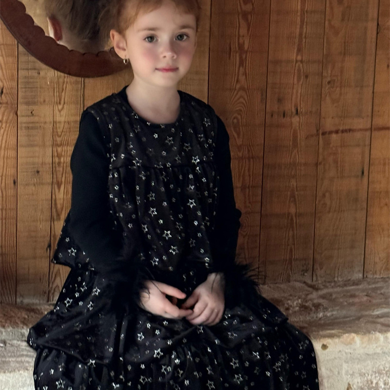 2024冬新品CL★子供服　裏起毛　ワンピース★90cm〜140cm