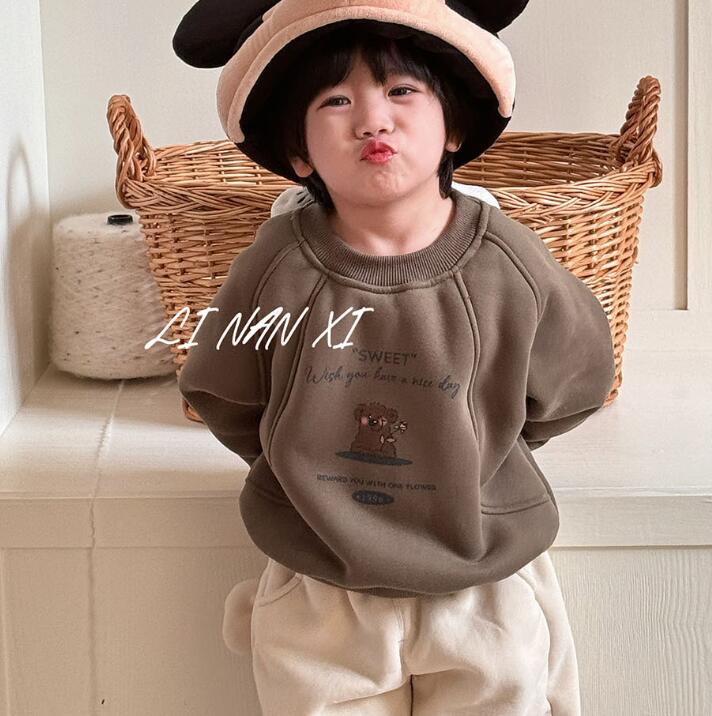 2024秋冬新品★子供服　トレーナー　裏起毛★90cm〜130cm 2色