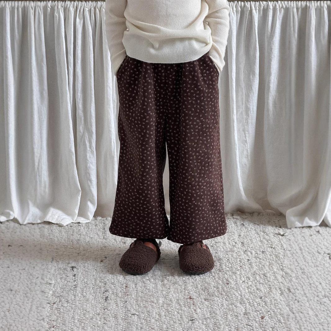 2024秋冬新品★子供服　ズボン★90cm〜150cm 2色