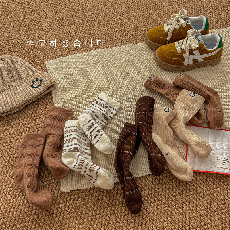 2024★キッズ靴下★ソックス★S/M/L ★1セット=5点