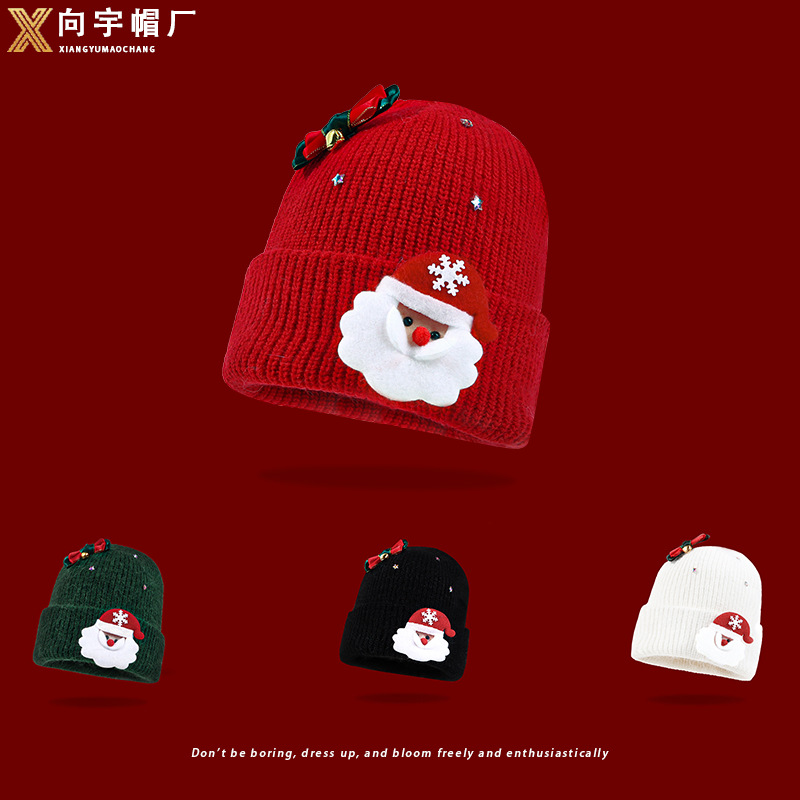 2024年新品★子供用★クリスマス帽子　ニット帽子★ 4色
