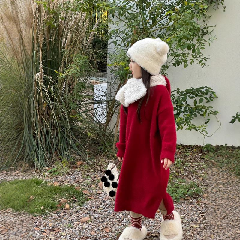 2024冬新品Y★子供服　ワンピース★90cm〜150cm 2色