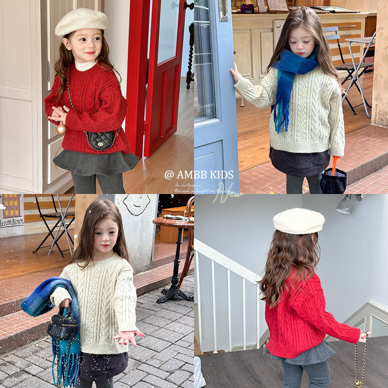 2024冬新入荷A★子供服　セーター★90cm〜160cm 2色