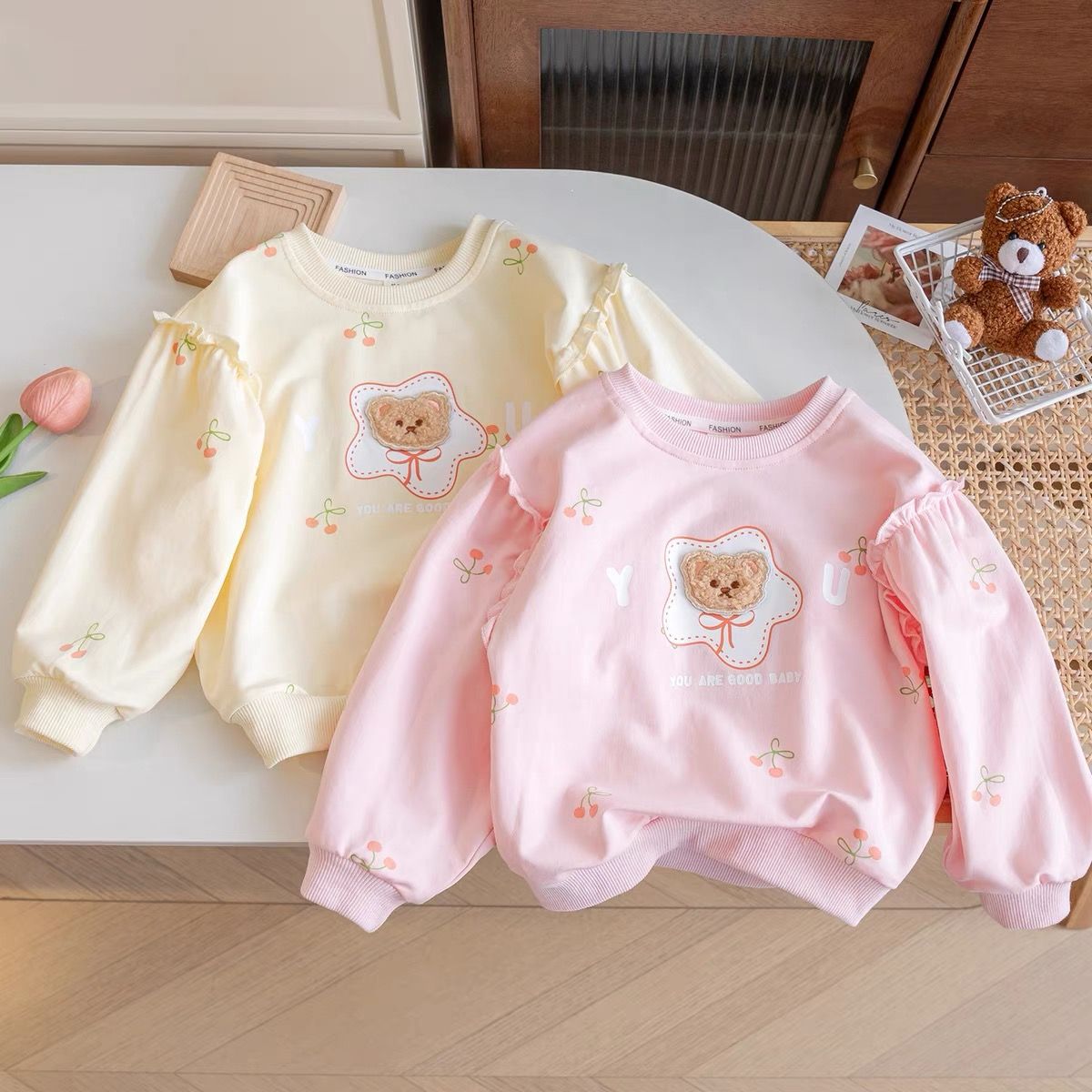 2024★春秋新作★韓国風子供服★トレーナー★90cm〜140cm 2色