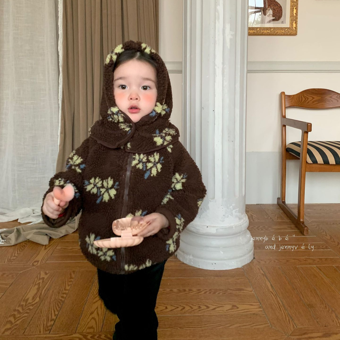 2024冬新品jen★子供服 　コート+帽子★73CM〜110cm
