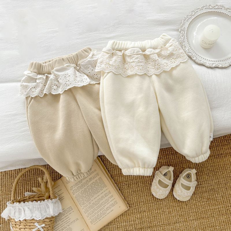 2024秋冬新入荷L★子供服　ズボン　裏起毛★66〜100 2色