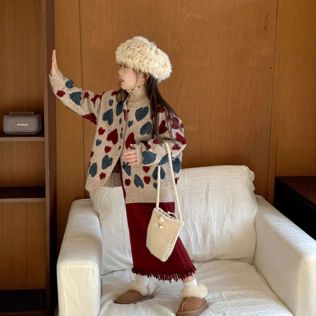 2024冬新品Y★子供服 　カーディガン★90cm〜150cm