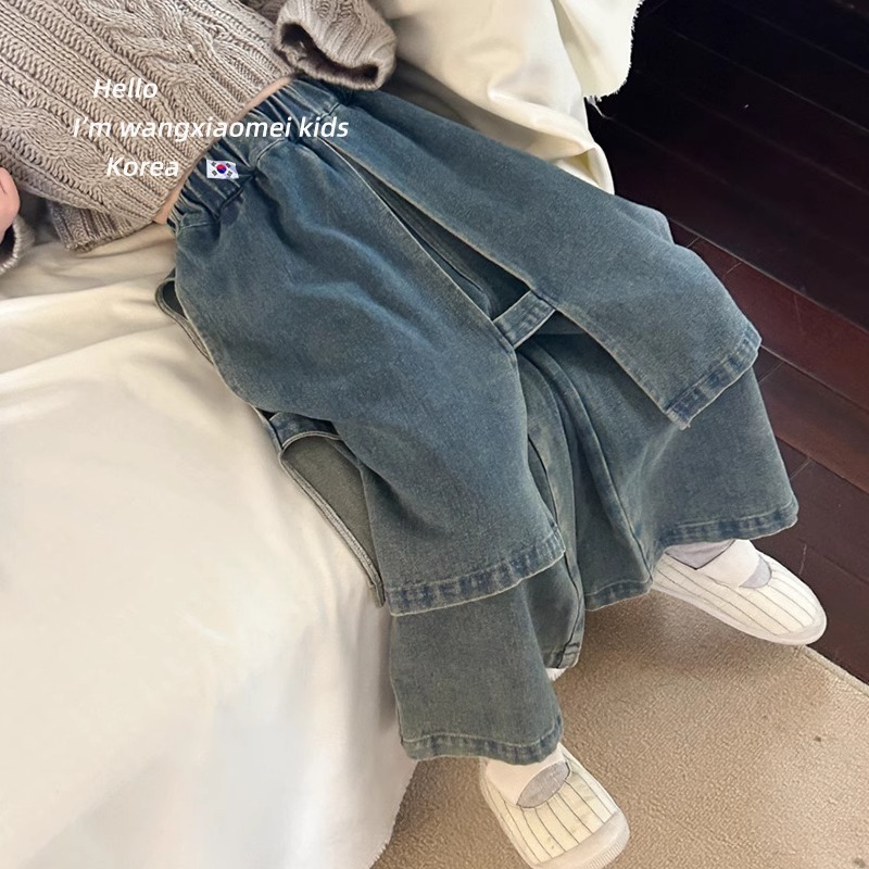 2024★春秋新作★韓国風子供服★ジーンズ★80cm〜140cm