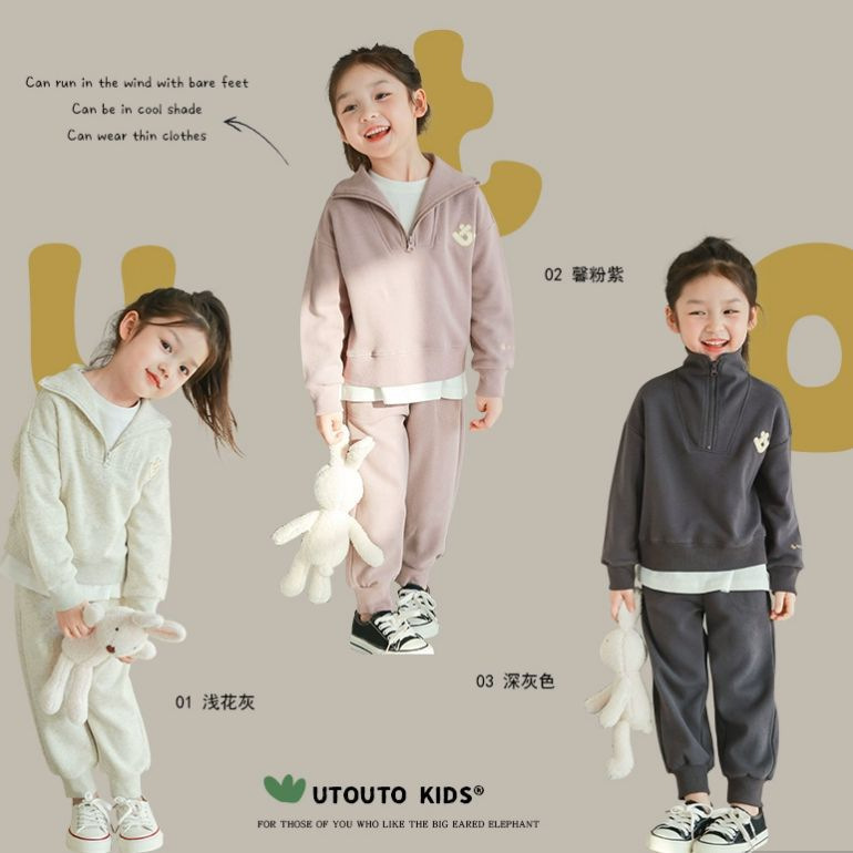 2024★春秋新作★韓国風ベビー服★トップス+ズボン★90cm〜140cm 3色