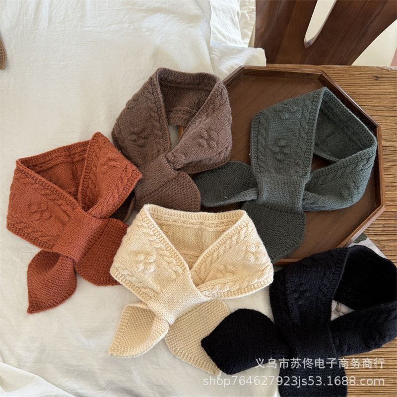 「2024」★子供用★マフラー★防寒★襟巻き★ネックウォーマー★キッズ★暖かい★10色