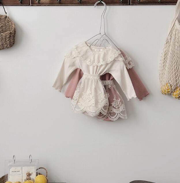 2025新入荷★ベビー服　ロンパース&エプロン分けて★73cm〜100cm 2色