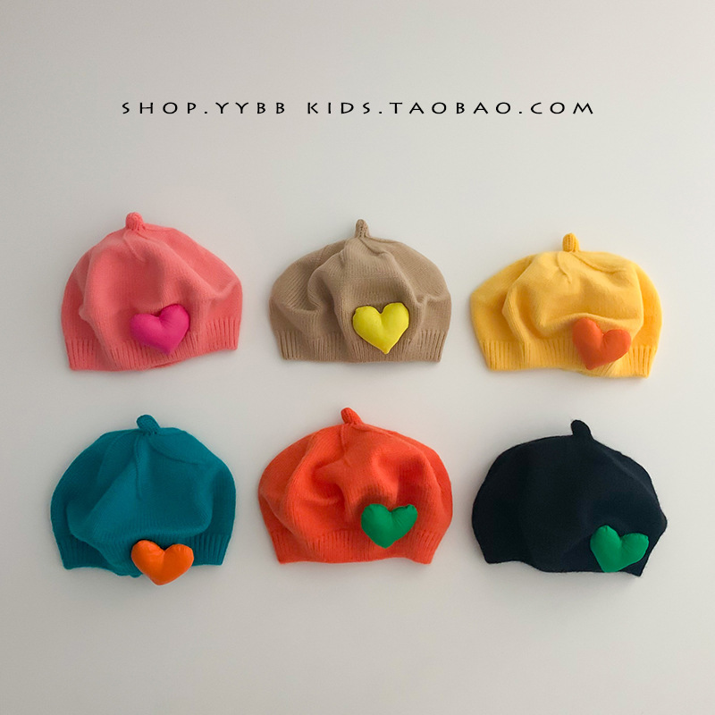 「2024」子供用★帽子★ニット帽子★ベレー帽★防寒★キッズ★暖かい★10色