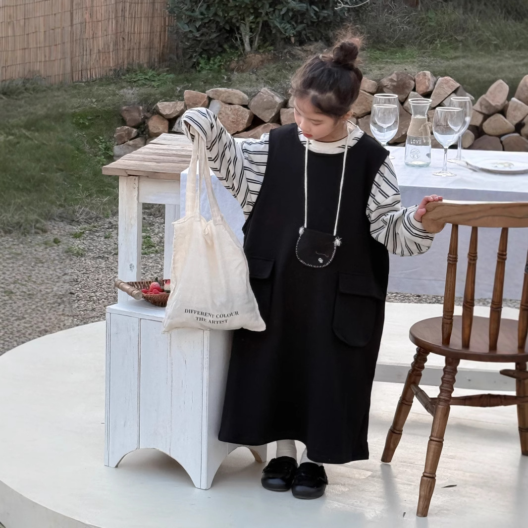 2025春新作MXM★子供服　ベストワンピース★90cm〜150cm