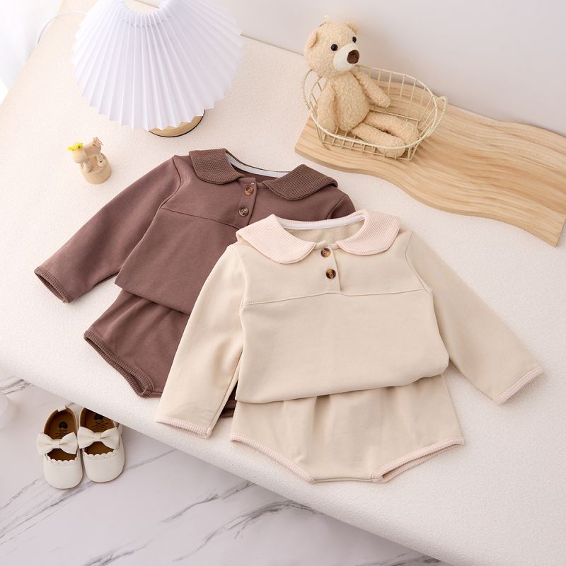 「2025」子供服★トップス+パンツ★セットアップ★韓国風子供服★2色66cm〜100cm