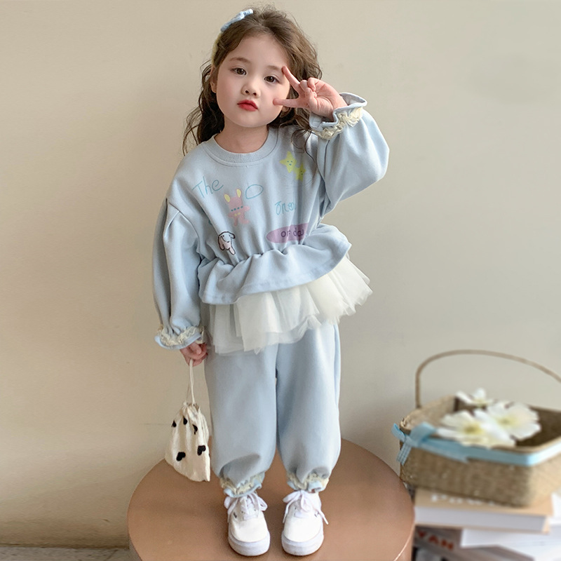2025春新品★子供服　トップス+ズボン　セットアップ★90cm〜140cm 2色