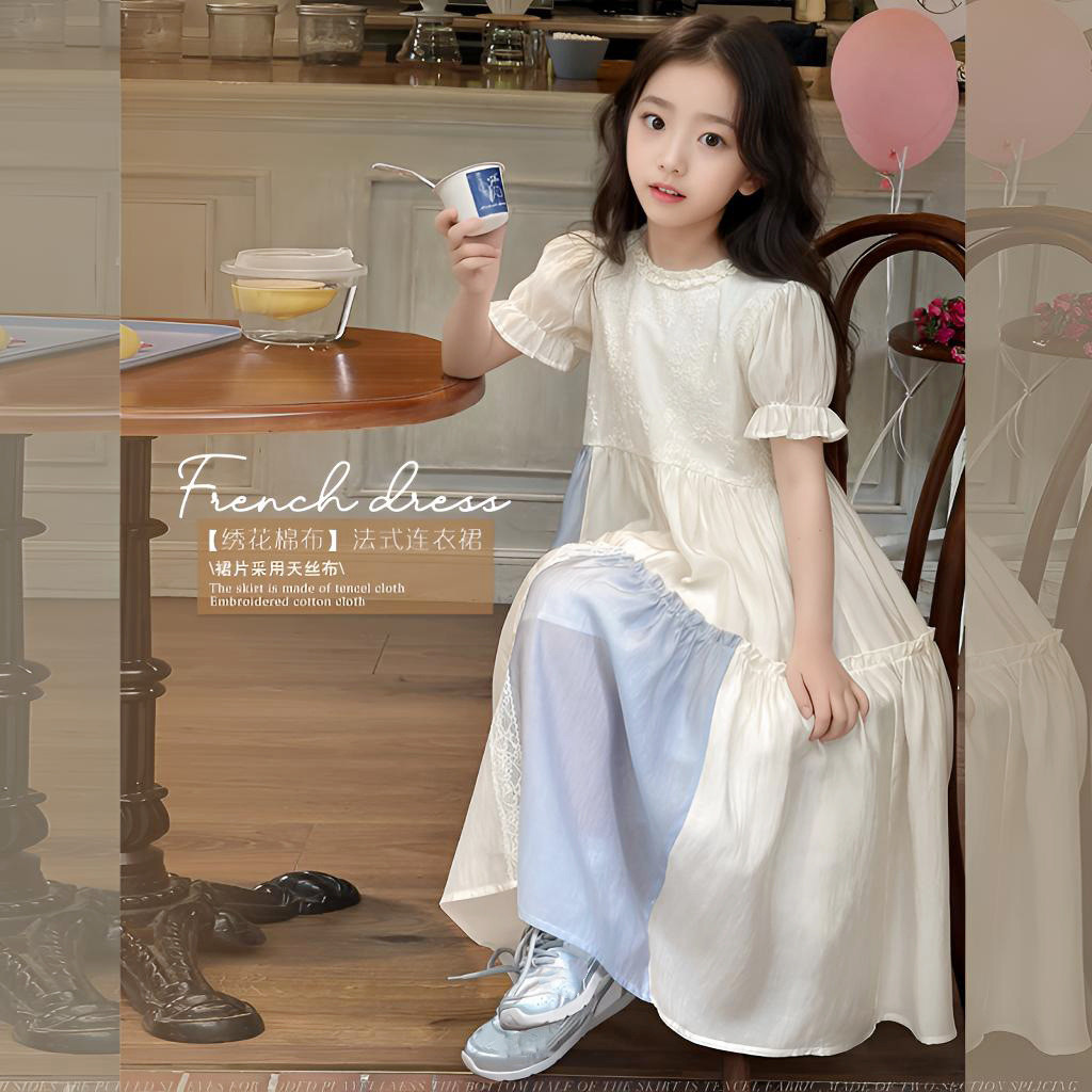 「2025」子供服★ワンピース★半袖★韓国風子供服★100cm〜150cm