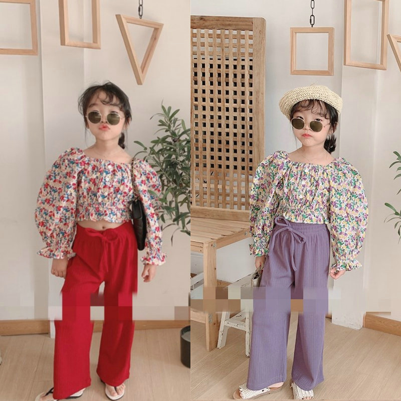 「2025」子供服★トップス+ズボン★セットアップ★韓国風子供服★2色5#〜13#
