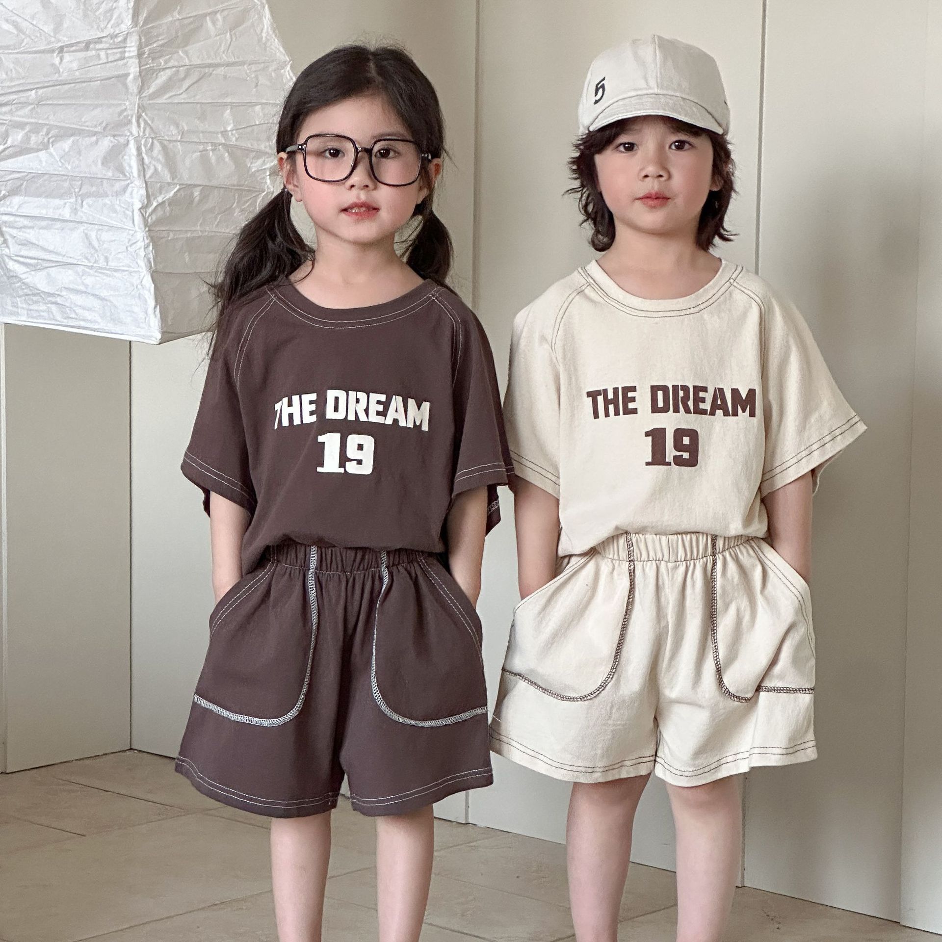 2025★夏新作★韓国風ベビー服★トップス+ズボン★80cm〜150cm 2色