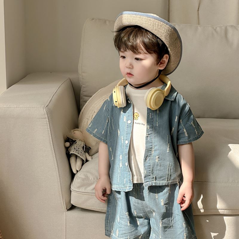 「2025」子供服★トップス★Tシャツ★デニム★セットアップ韓国風子供服★2色73cm〜100cm