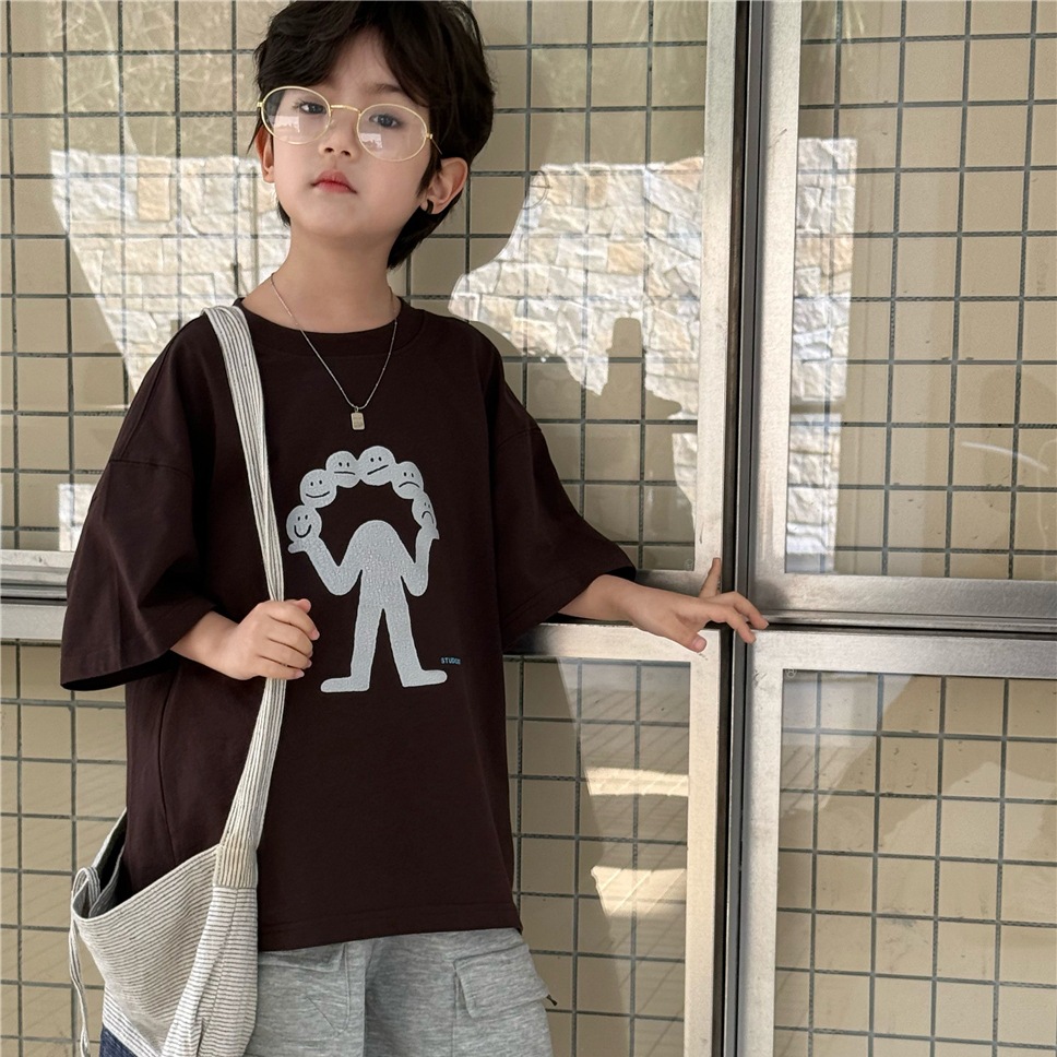 2025★夏新作★韓国風子供服★トップス★100cm〜160cm 2色