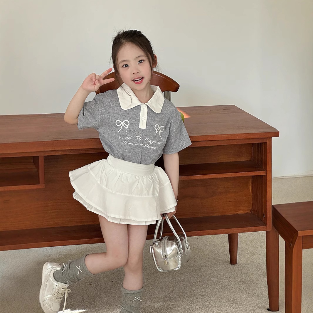 2025★夏新作★韓国風子供服★ポロシャツ★90cm〜150cm
