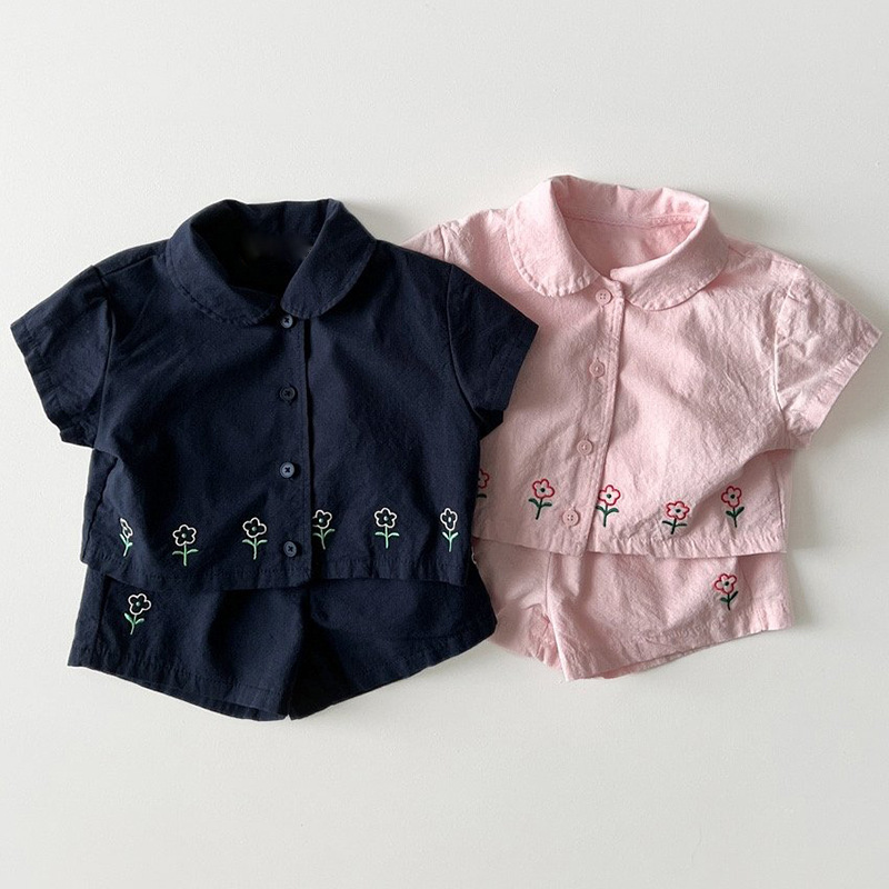 「2025」子供服★トップス+ショートパンツ★セットアップ★韓国風子供服★2色70cm〜120cm