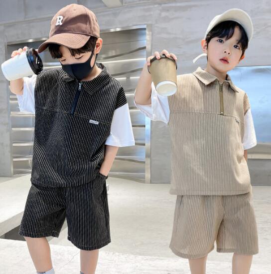 「2025」子供服★トップス+ズボン★セットアップ★韓国風子供服★2色90cm〜150cm