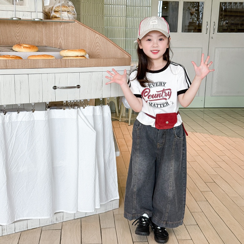 2025★夏新作★韓国風ベビー服★トップス★ズボン★80cm〜150cm 2色