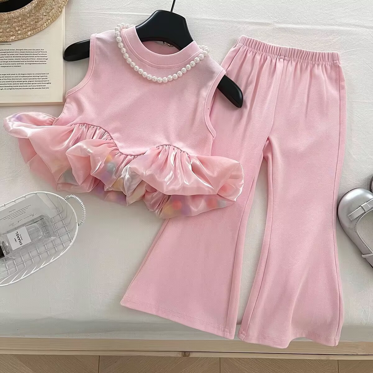 「2025」子供服★トップス+ズボン★セットアップ★袖なし★90cm〜150cm