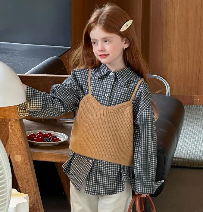 2025秋新品LMM★子供服　シャツ　トップス★90cm〜150cm