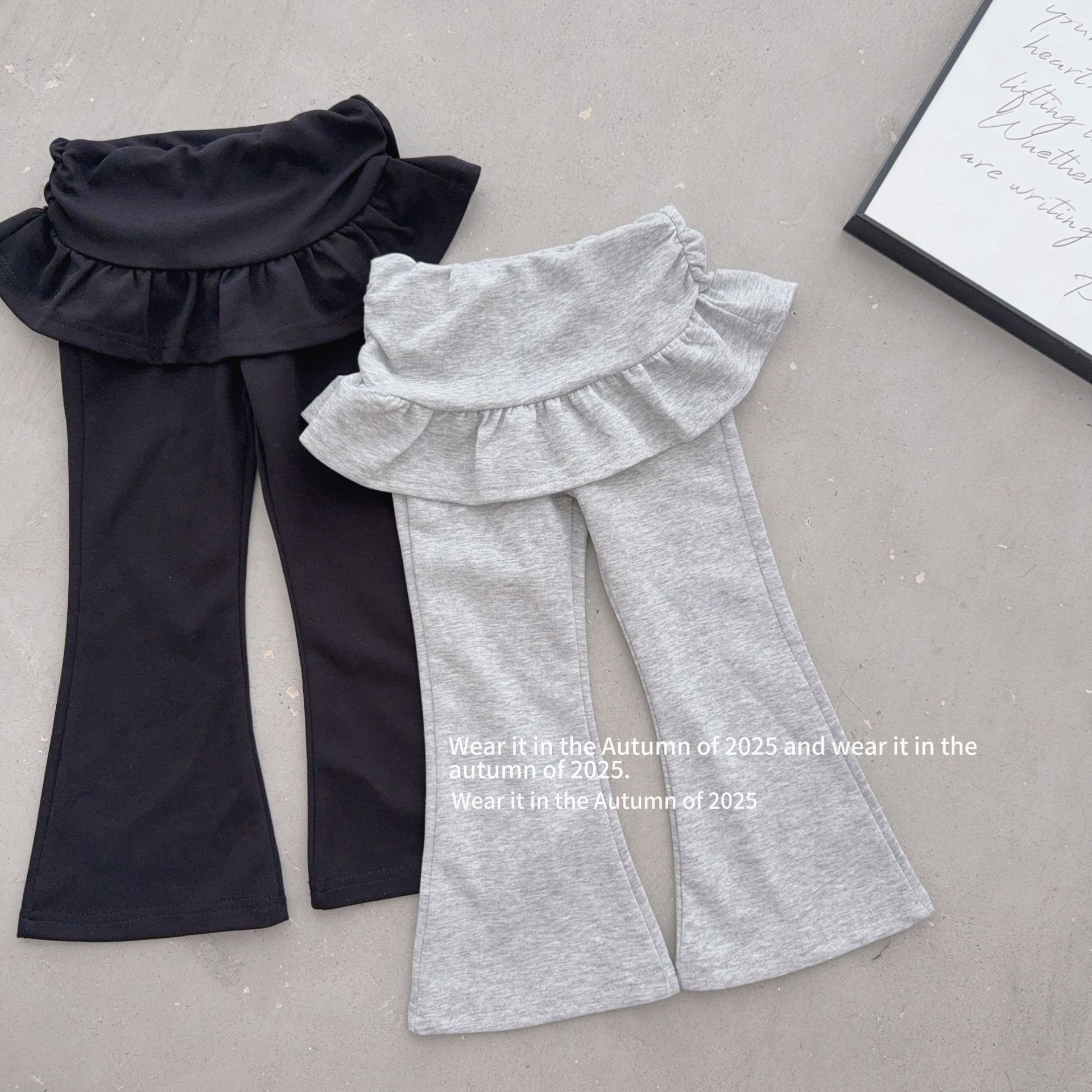 2025秋新入荷TQ★子供服　ズボン★90cm〜150cm 2色