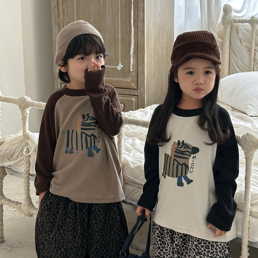 2025秋新品JY★子供服　トップス★80cm〜140cm 2色