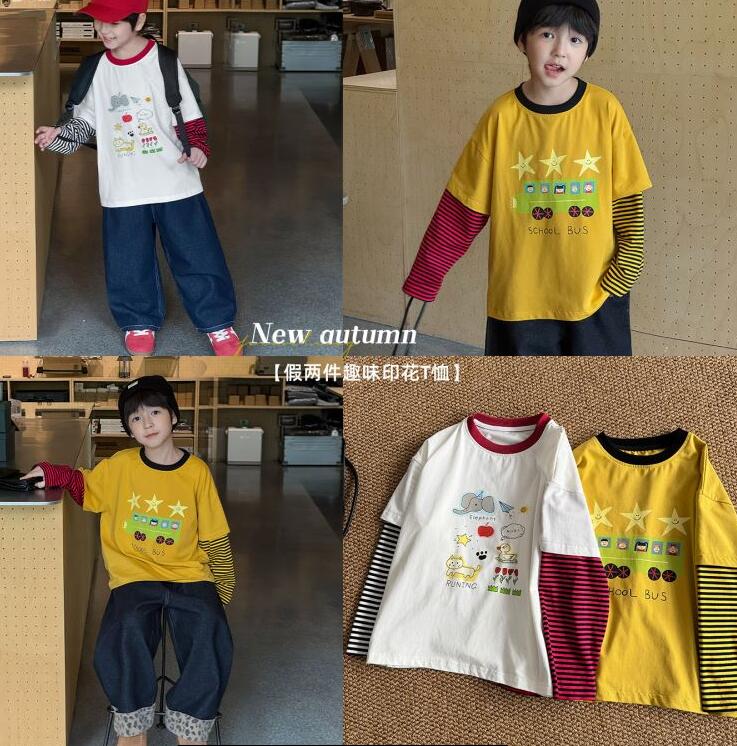 2025秋新作★子供服　トップス★90cm〜150cm 2色