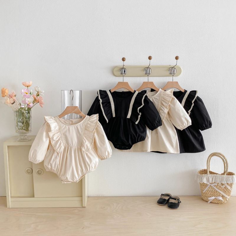 2025秋新入荷★ベビー服　ロンパース&ワンピース★66〜100/73-110cm 2色