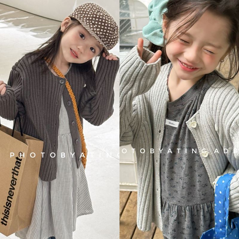 2025秋新品SJ★子供服 　カーディガン★80cm〜130cm 2色