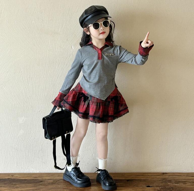 2025秋新作★子供服　トップス&スカート分けて★90cm〜140cm