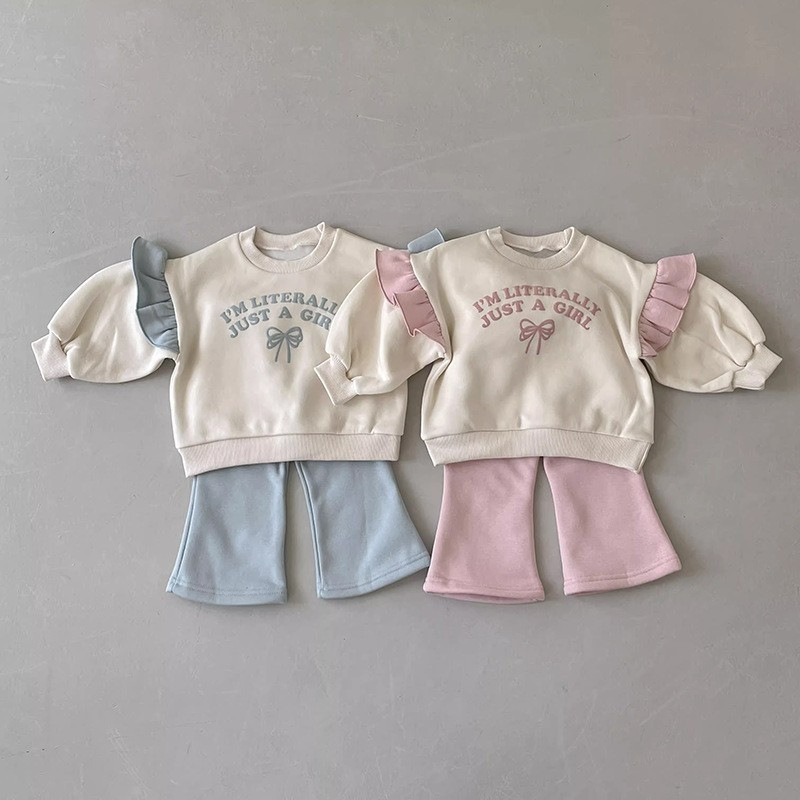 2025★春秋新作★韓国風ベビー服★トップス+ズボン★73CM〜120cm 2色