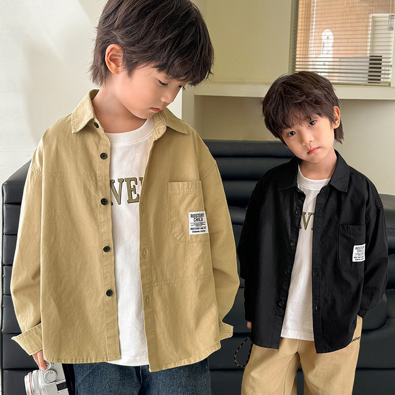 2025秋新作★子供服　シャツトップス★100cm〜160cm 2色