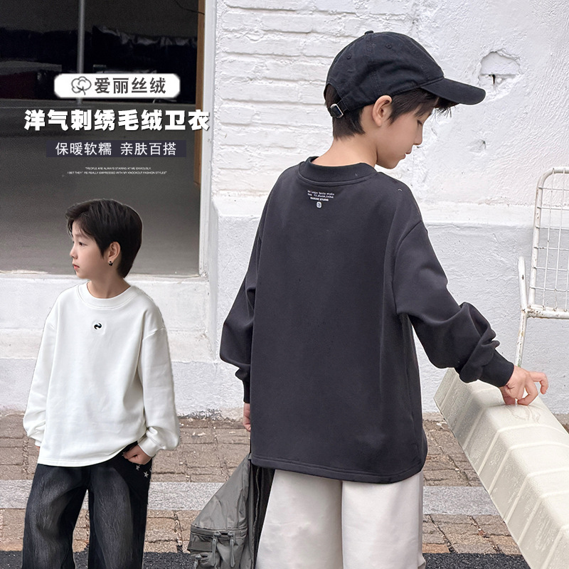 2025冬新品A★子供服　トレーナー　裏起毛★90cm〜170cm 2色