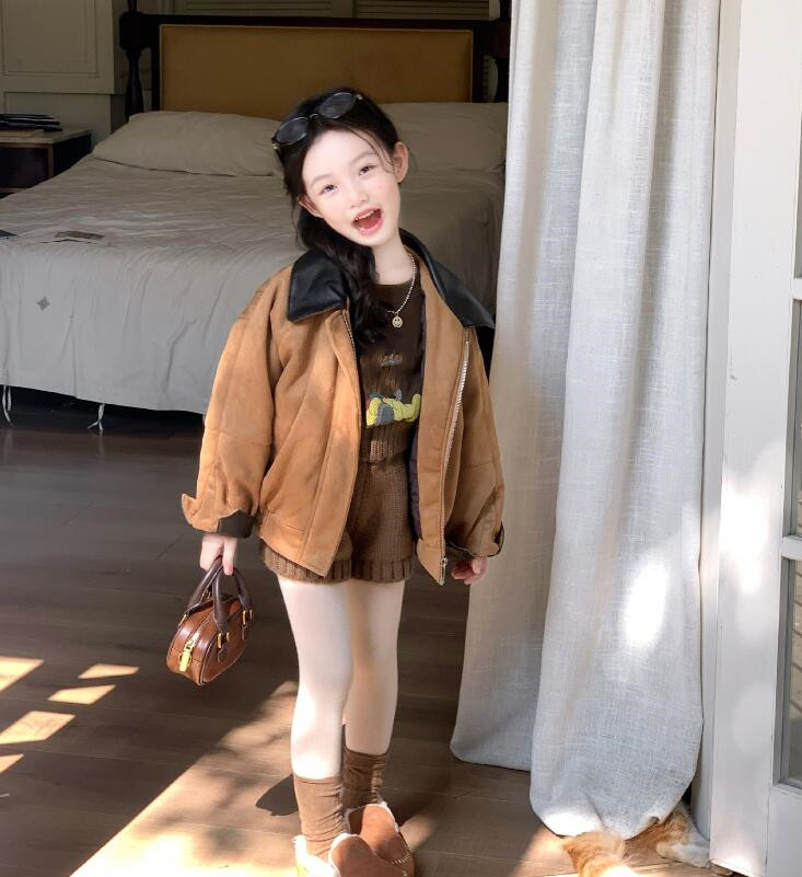 2025冬新品★子供服 　中綿入コート★90cm〜150cm