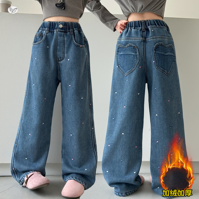 2025冬新入荷★子供服　デニムズボン★120cm〜170cm