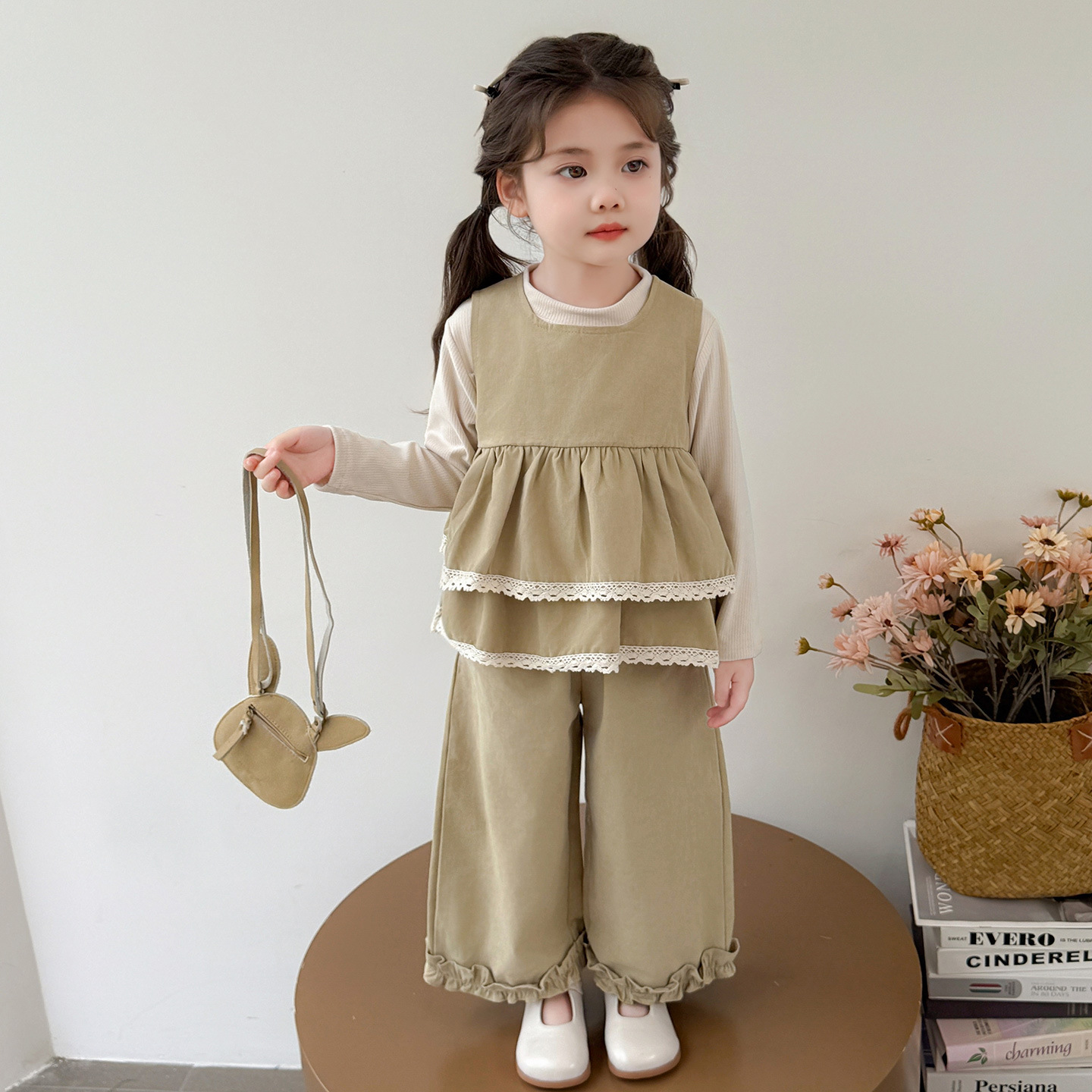 2026新品★子供服　3点セットアップ★90cm〜140cm 2色