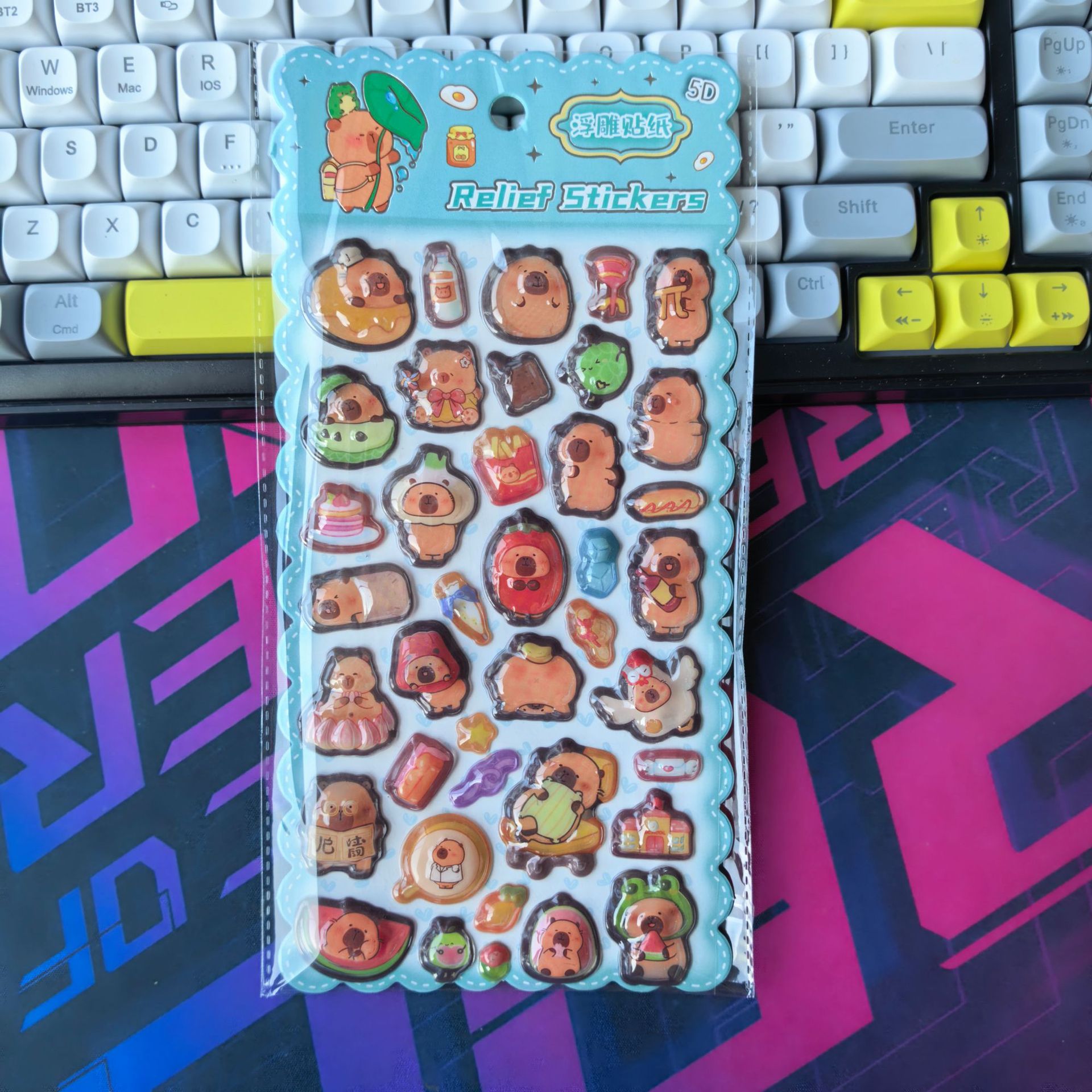 2026★DIY手作り ステッカー★粘着シール★3D★手帳素材