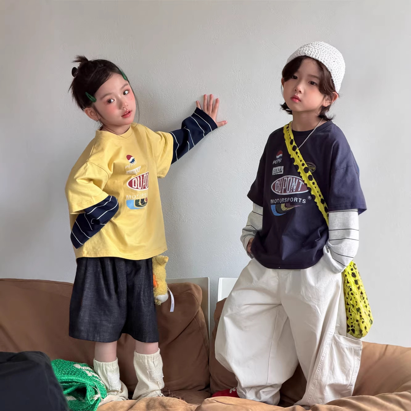 2026★春秋新作★韓国風子供服★トップス★90cm〜150cm 2色