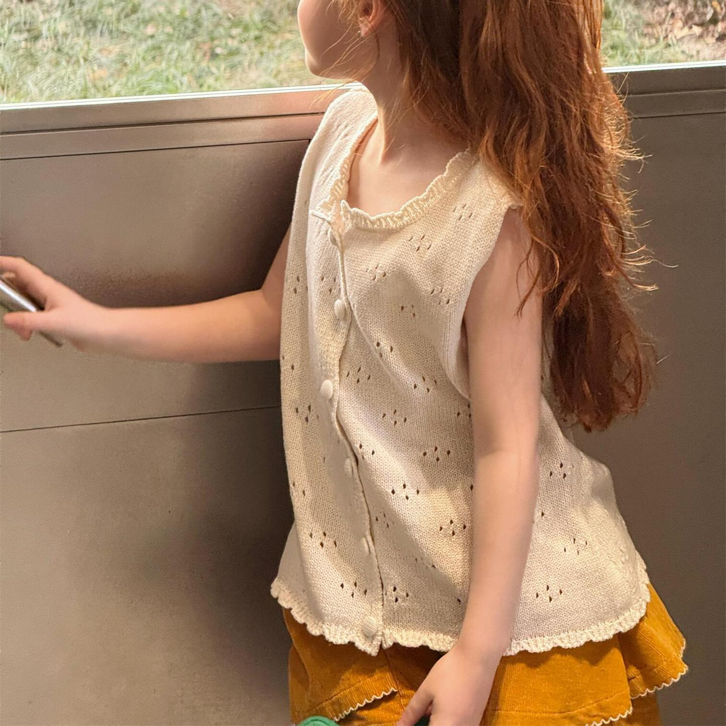 2026新作J★子供服　ベストトップス★90cm〜150cm 2色