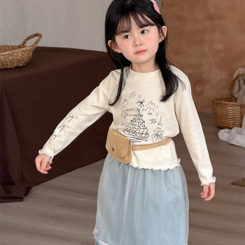 2026新作XF★子供服　トップス★80cm〜130cm 2色